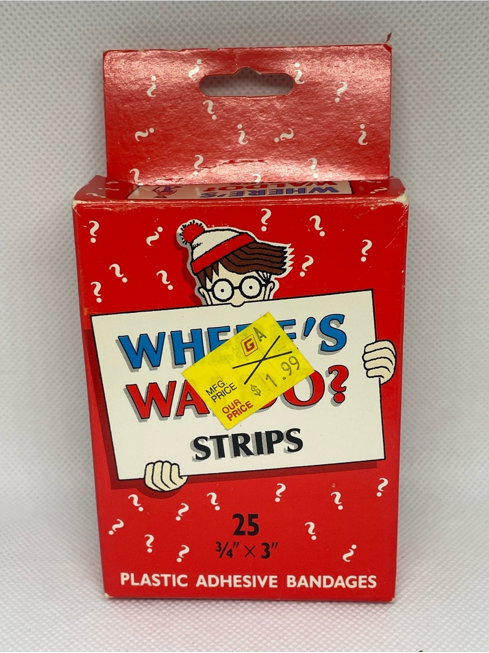 Vintage Where’s Waldo Adhesive Bandages Very Rare HTF NOS 25 Strips NIB
